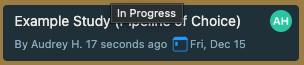 Processing Card